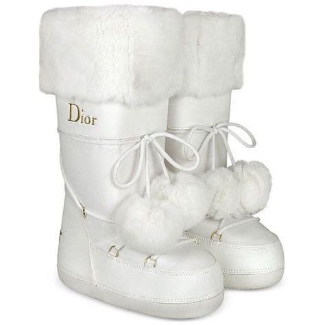 dior white winter boots|christian Dior knee high boots.